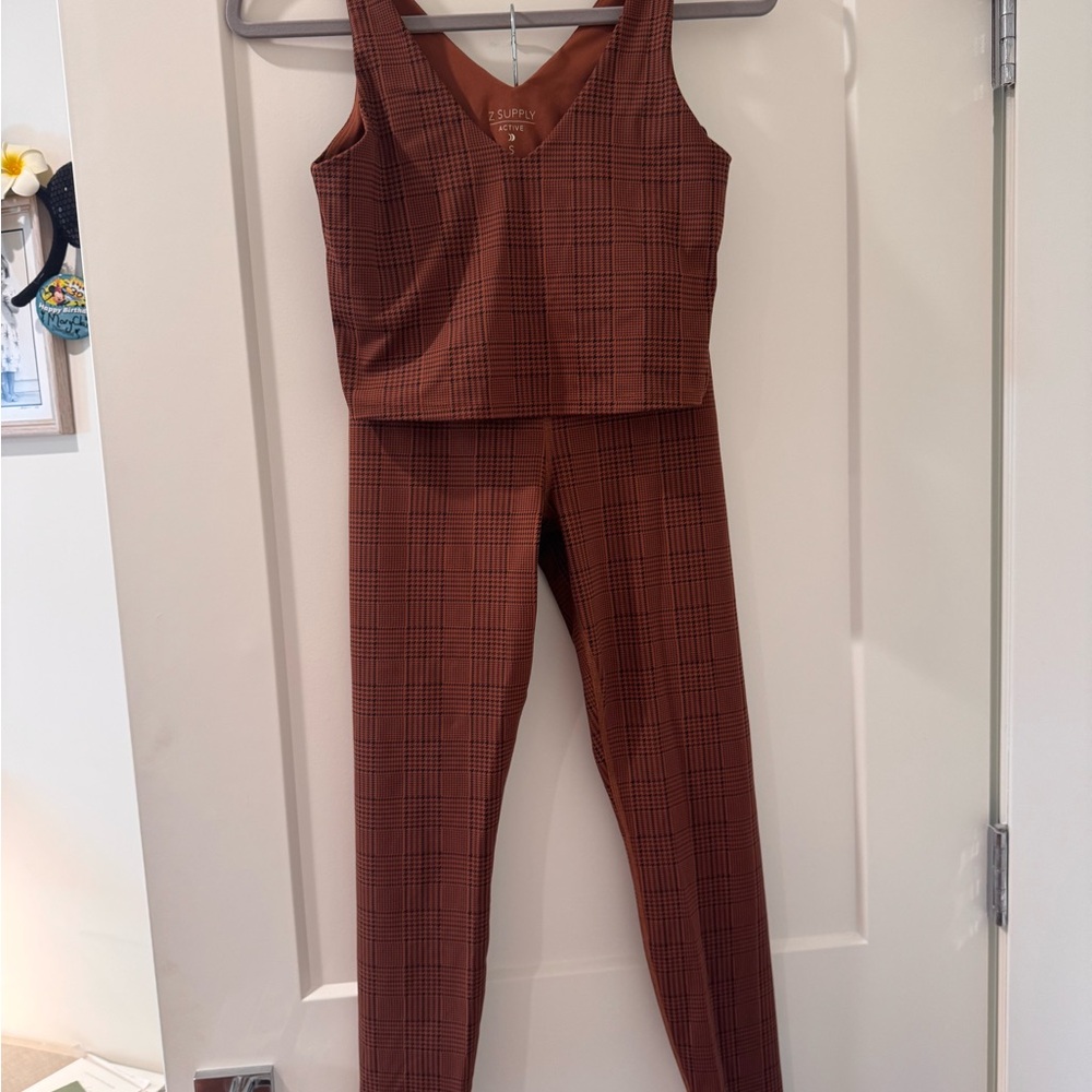 Z Supply Brown Jumpsuit Relaxed Fit Soft Material